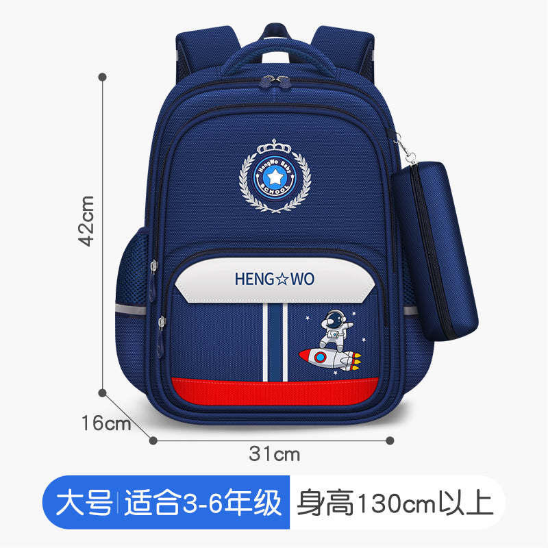 Kids' backpack set (2-piece): grades 3-6 elementary school backpack - dropshipping available, lightweight, spine-protecting, and load-reducing