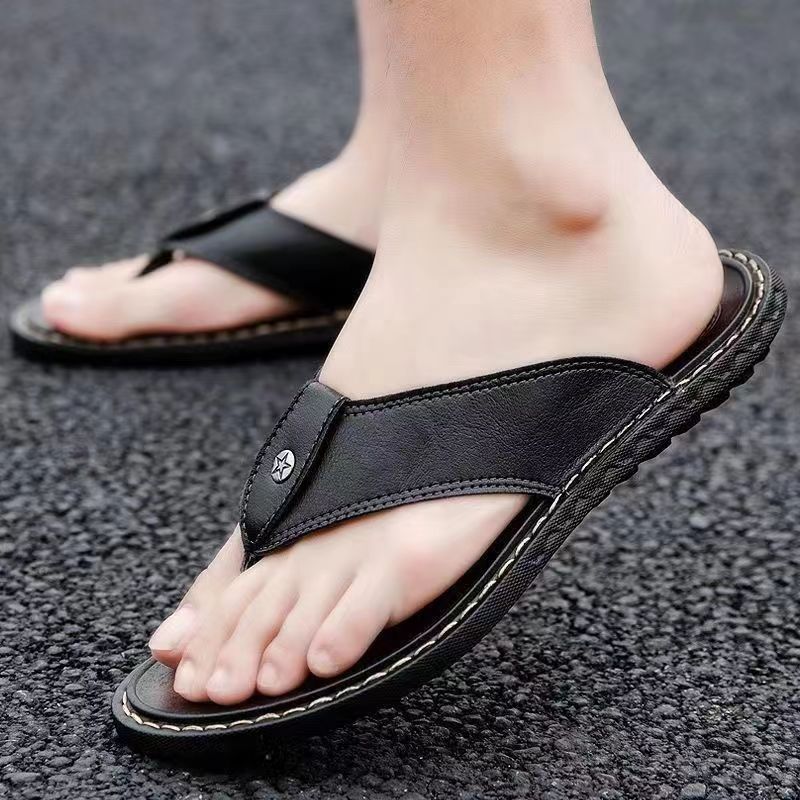 New men's flip-flops: stylish, outdoor, non-slip, durable, summer beach sandals