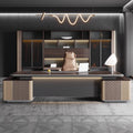 Boss desk office desk casual modern president manager desk supervisor table and chair combination light luxury executive desk office furniture