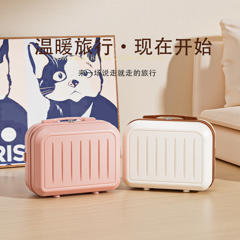 Premium Mini Suitcase Portable 14 Inch Small Storage Large Capacity Portable Gifts High Value Makeup