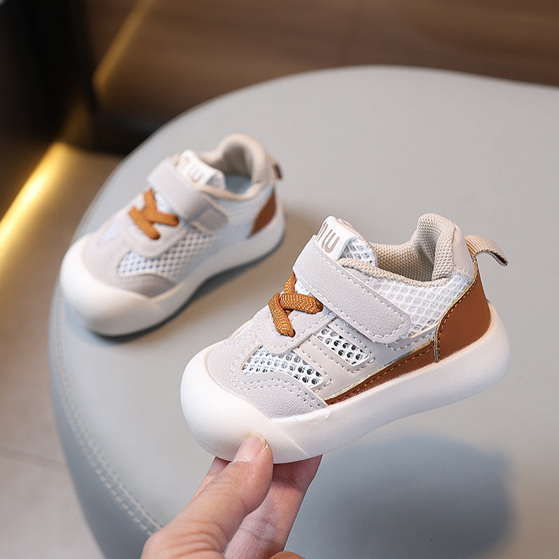 Baby first walker sandals summer lightweight soft sole breathable mesh shoes for boys and girls, infant and toddler shoes, ages 1-3