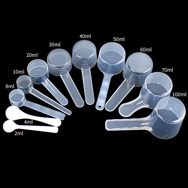 Plastic measuring spoon facial mask spoon 2ml4ml8ml10ml20ml30ml40ml50ml60ml70ml100mlml