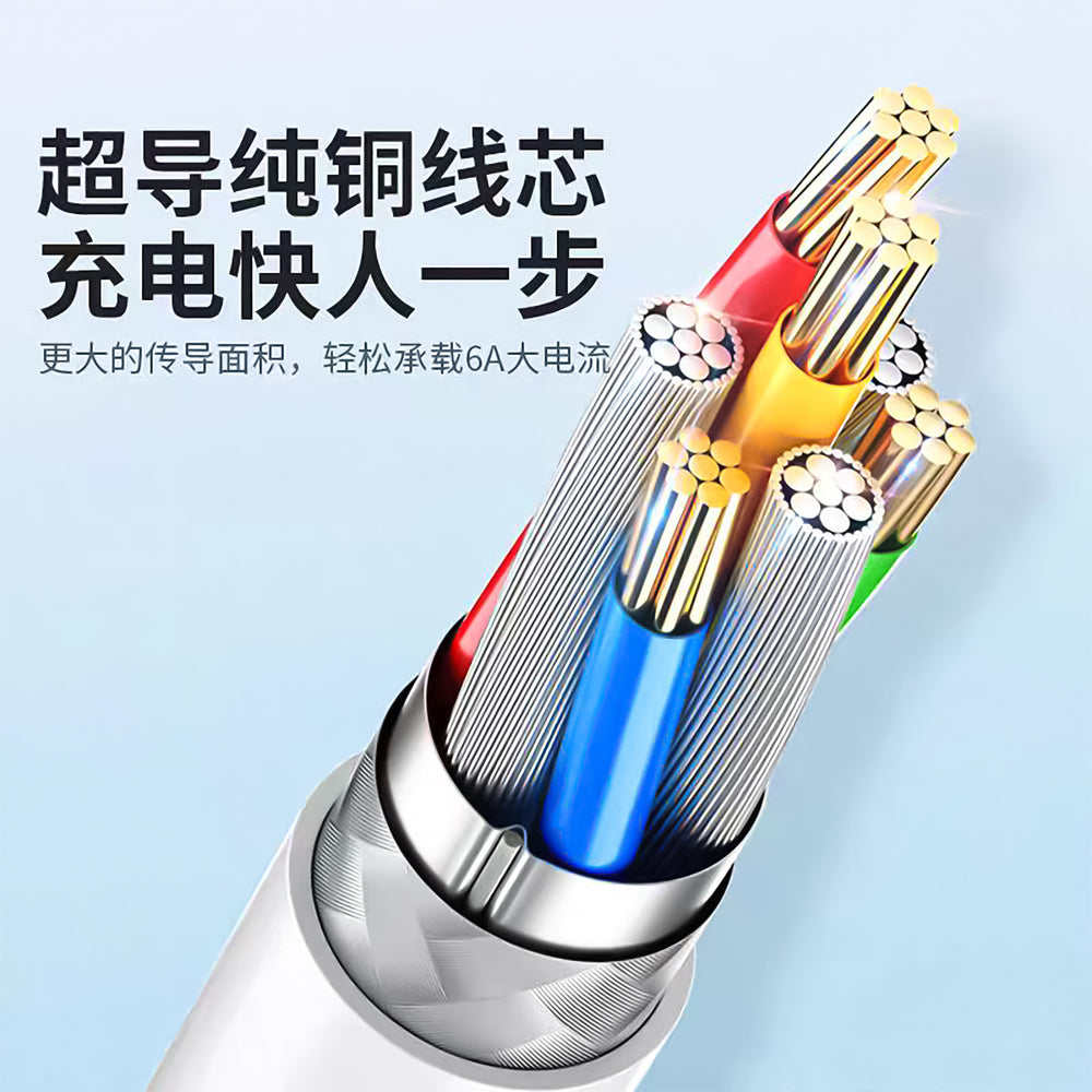 6a super fast charging data cable type-c, compatible with huawei data cables, honor mobile usb flash charging 66w charging cable