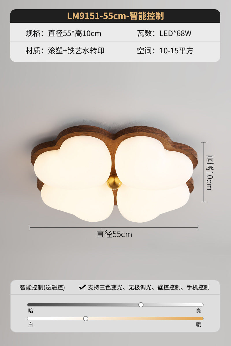 Medieval style Cream style bedroom light Ceiling light French retro wabi wind eye protection Children's room Master bedroom room lighting