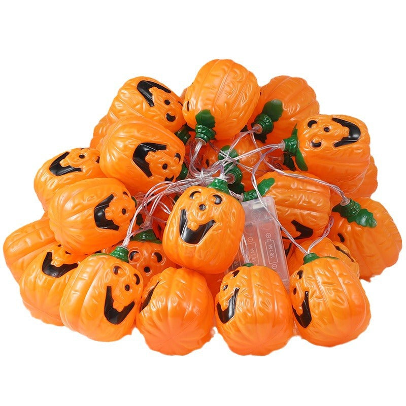New Halloween light string skull ghost horror decorative lights ghost festival atmosphere small lights battery box pumpkin lights