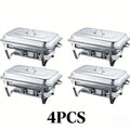 Stainless steel buffet warming table - commercial grade breakfast buffet warmer for hotels - ready to ship wholesale