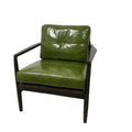 Solid wood sofa chair for home living room restaurant casual chair single armchair balcony lazy sofa hank chair leather