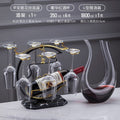 U-shaped decanter + crystal glass 350ml + wine rack