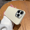 Suitable for apple 16pro metal photo frame mobile phone case iphone7p/xr caramel color protective cover suitable for all series