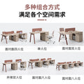 Saint li office desk and chair set - 4/6 seater minimalist modern office table with partition workstation computer desk