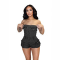 Amazon cross-border  foreign trade trendy sexy european and american denim tube top one-piece shorts hot girl women