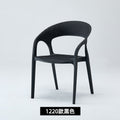 Outdoor patio plastic stool single chair single backrest imitation rattan chair balcony leisure area layout milk tea shop others
