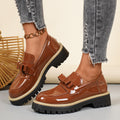 2026 spring new bowknot low-top flats - plus size platform shoes - british style export leather shoes for women - in stock