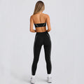 Tube toptops strapless pants high elastic back sports intimates bra non-slip running pilates yoga suit