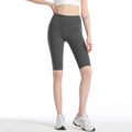 Big saleulu double-sided brocade brushed high elastic naked fitness pants high waist peach butt half length tight yoga shorts for women