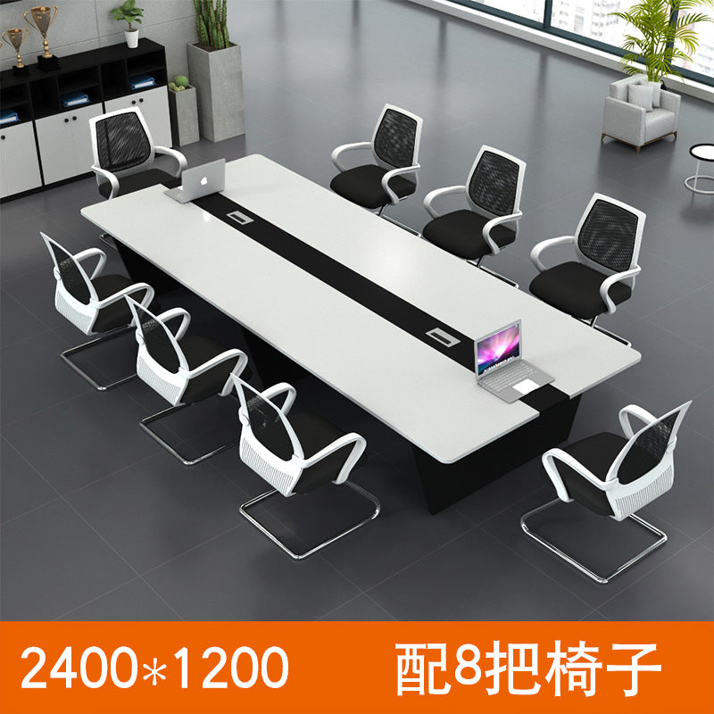 Conference room conference table long table simple modern training table strip table chair meeting large table combination