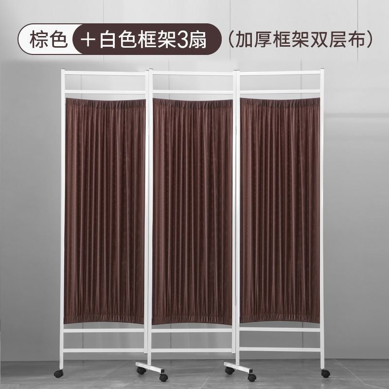 Screen partition hospital medical clinic health room beauty iron fabric push-pull movablefolding wheeled folding screen