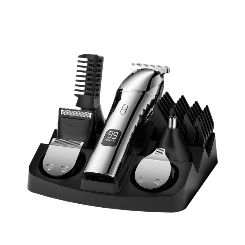 Electric hair clipper multifunctional set - quick charge, full body washable, precision trimming, beard trimmer, home hair clipper - cross-border e-commerce