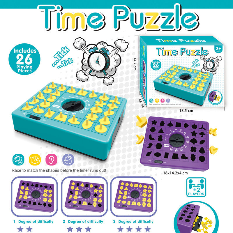 Amazon kids' time matching puzzle game - early education, educational, parent-child interactive tabletop toy - cross-border hot seller