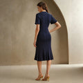 Frenchexport women's clothing new arrival autumn accessible luxuryknitting round neck cut out wood ear skirt cut out long long skirt dress
