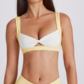 sexy detachable bra running yoga seamless contrast color bra twist suspender beautiful back sports intimates women