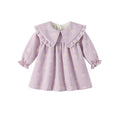 Kids' dresses:  autumn new collection - country style girls' dress, violet chrysanthemum princess dress, first birthday dress for girls