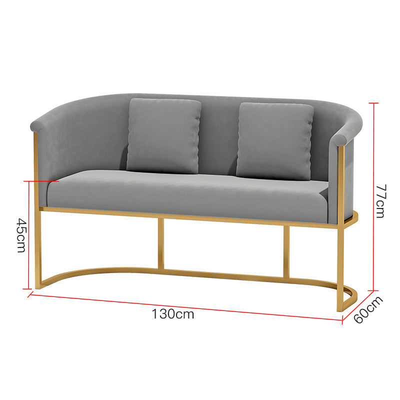 Minimalist sales office negotiation table and chair set, casual round table, hotel/beauty salon booth, business reception sofa