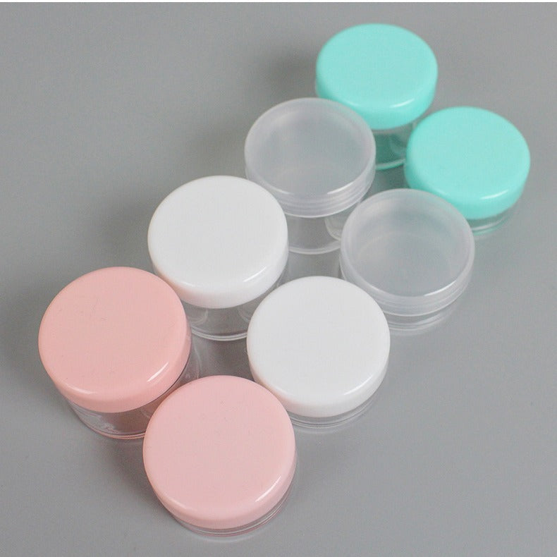 Travel bottle 10g facial mask bubble bottle cream bottle cosmetics powder bottom bottle transparent 10ml plastic small box