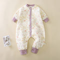Kids sleeping bag fall and winter style quilted split-leg zipper sleeping bag baby pure cotton type a romper infant anti-kick quilt