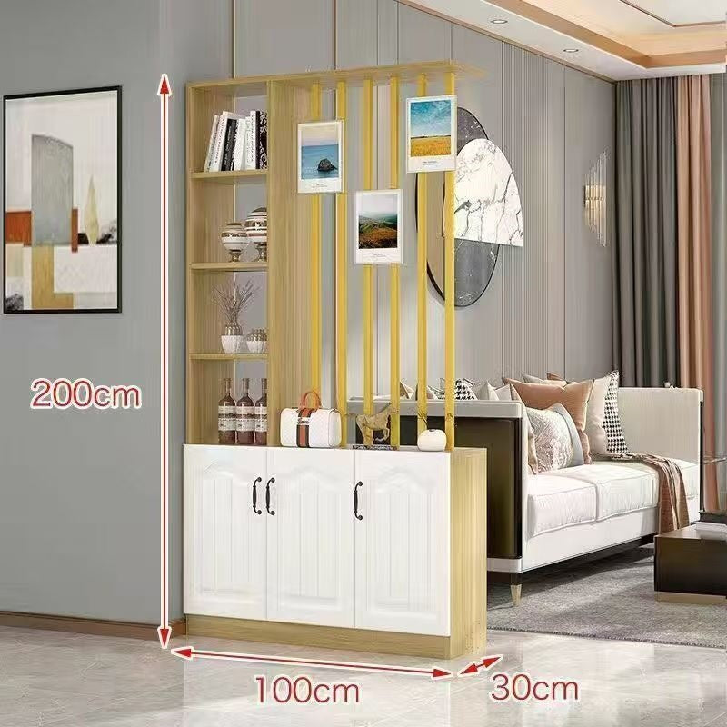 Entrance door shoe cabinet, entrance cabinet, all-in-one screen partition, living room cover, wine cabinet, storage rack, prosperous decoration cabinet