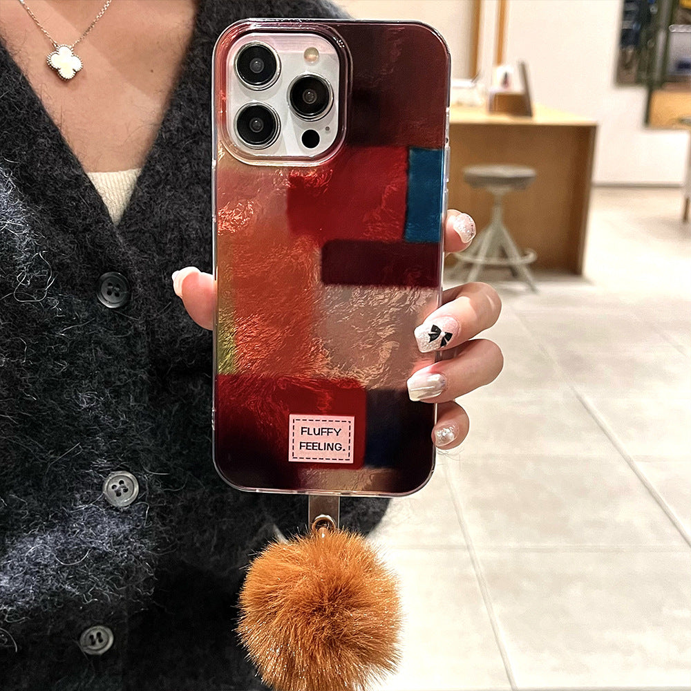 Swirl shell suitable for apple 16promax cute cat mobile phone case iphone13 anti-fall protective cover 15