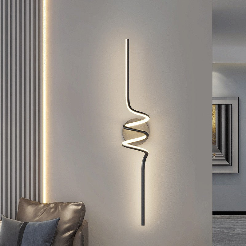 Creative stylish shape scandinavian wall lamp bedroom bedside living room background wall lamp casual modern aisle staircase lamp