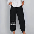 factory direct spring/summer new arrivals: women's elastic waist cotton linen loose casual pants/homewear pants for export