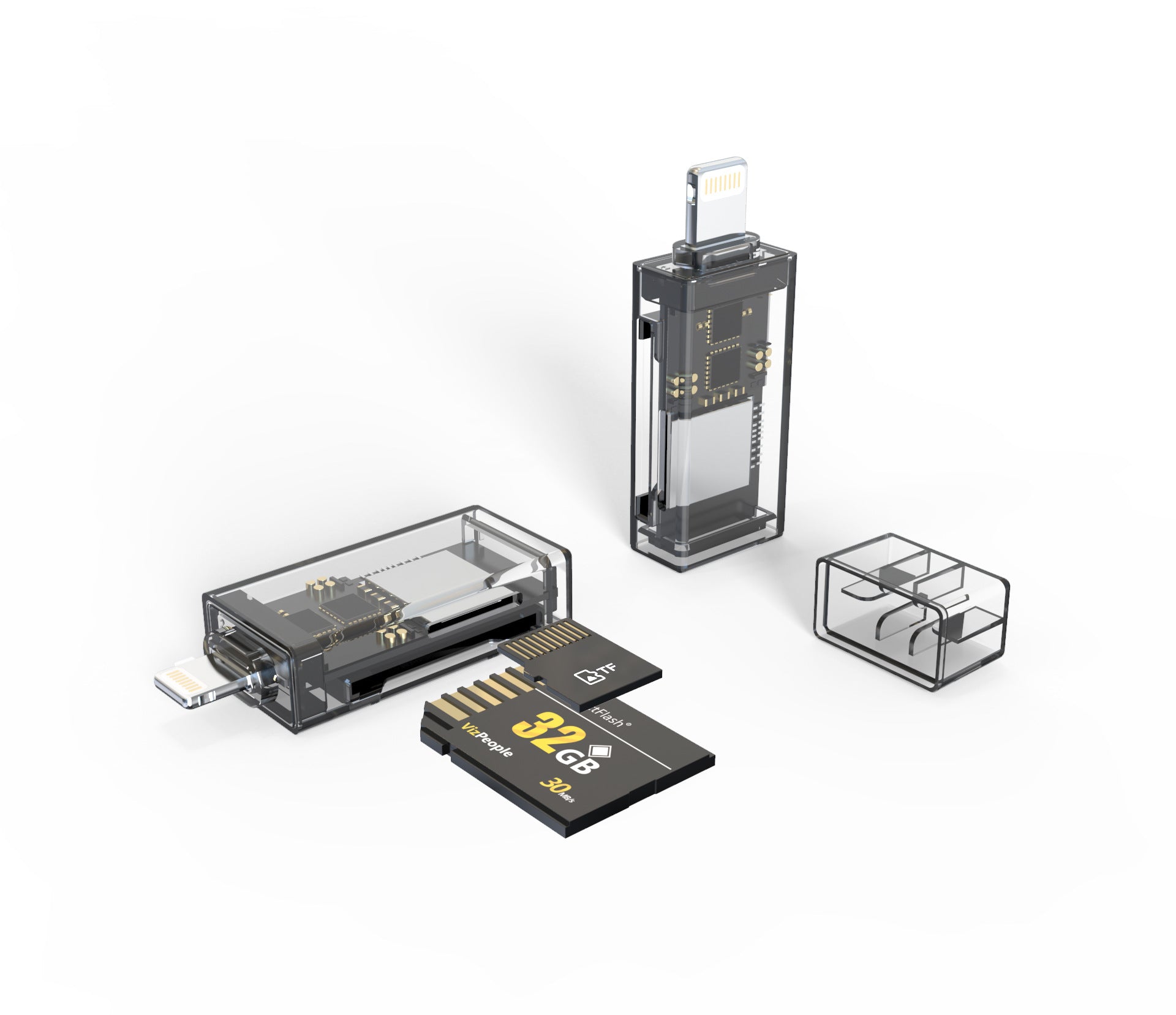 Cross-border wholesale usb card reader TFSD mobile phone camera high-speed 2-in-1 super compatible OTG high-speed transmission