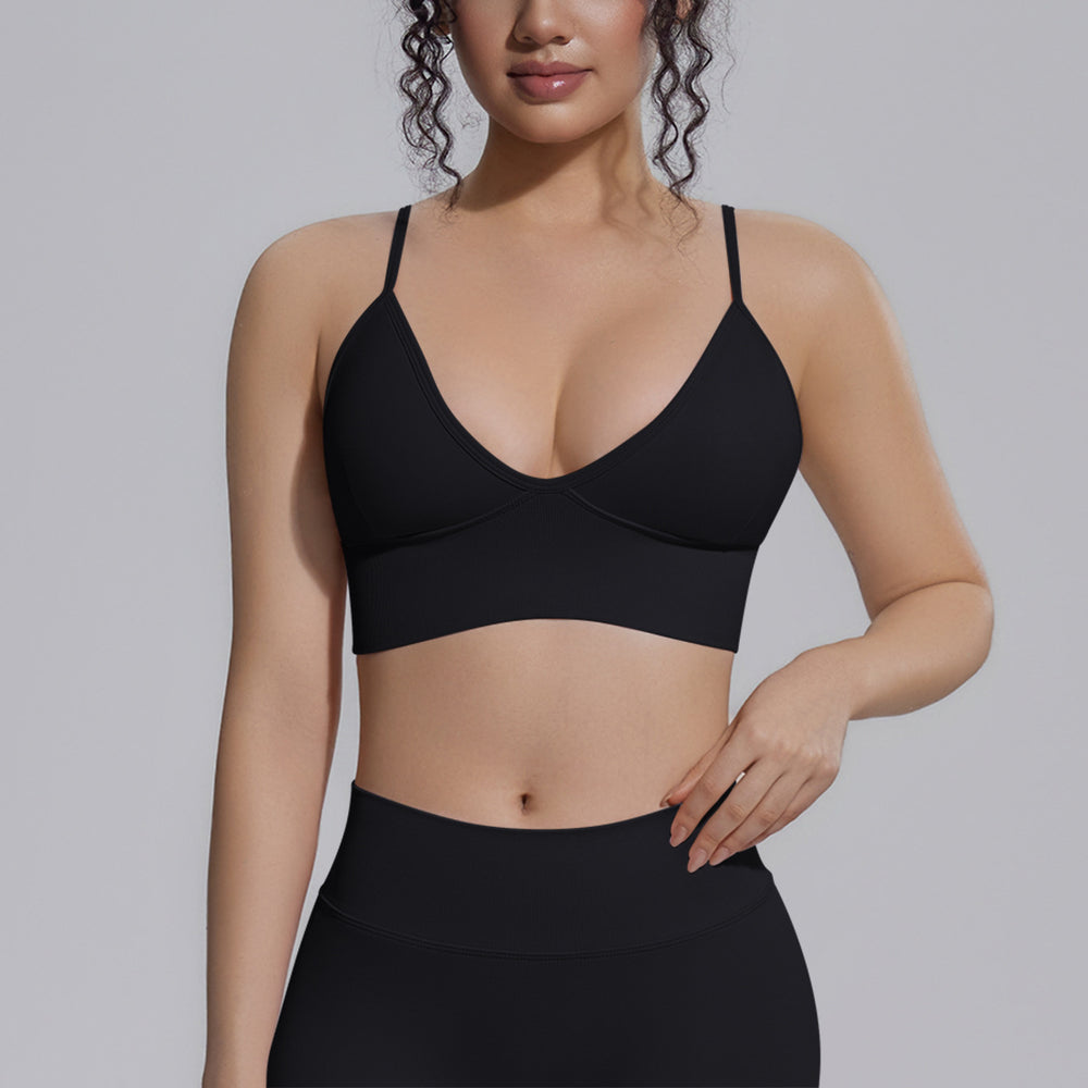 fashion seamless knittingpure color tight back sports intimates sports running fitness yoga clothes vest women