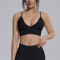 fashion seamless knittingpure color tight back sports intimates sports running fitness yoga clothes vest women