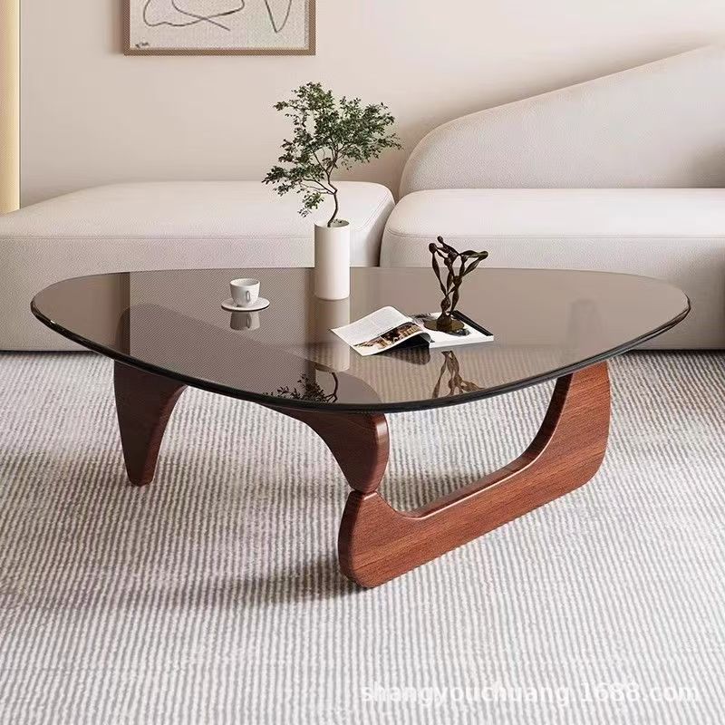 Glass coffee table for homesmall apartment modern casual small table scandinavian creative living room special-shaped export simple tea table