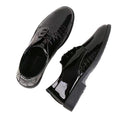 2024 new versatile black business formal leather dress shoes for men - lace-up work shoes, wedding shoes, stylish men's footwear