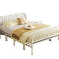 Foldable bed single bed portablefor home reinforced thickened iron frame dormitory double bed rental house simple small bed hard board