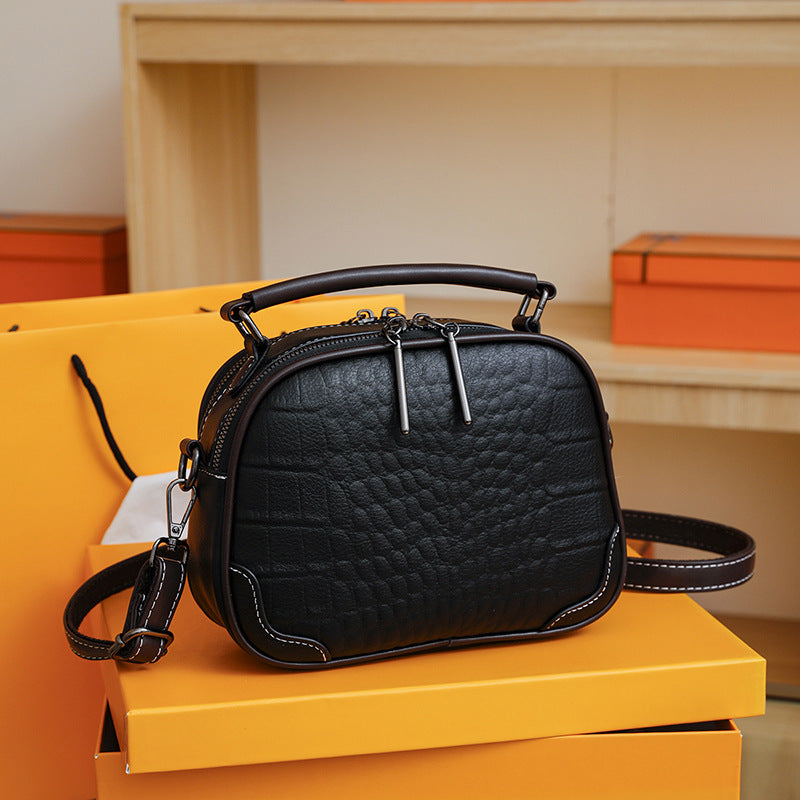 new arrival women's bag satchel bag crocodile pattern women's bag classy sense of fashionniche stylestylish shoulder crossbody bag