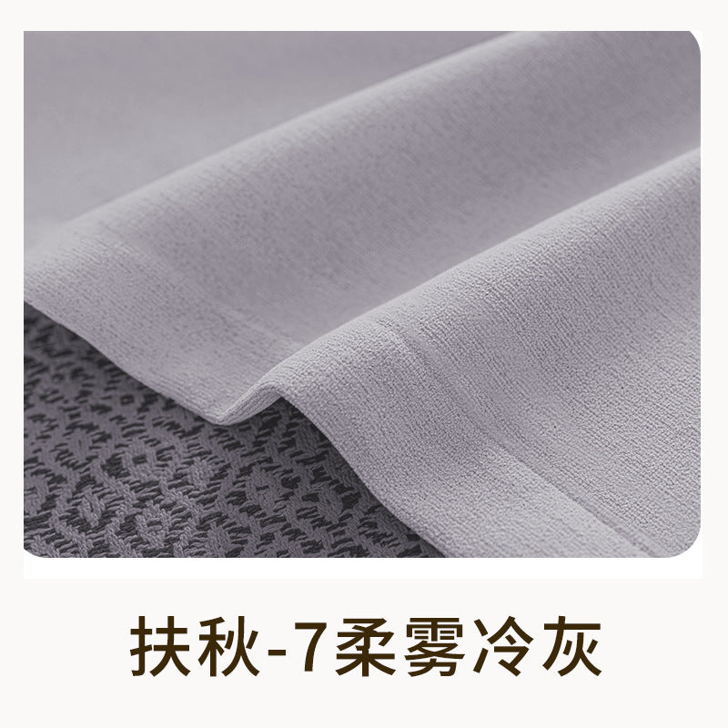 New double-sided chenille cotton linen blackout curtains - premium style for bedroom, living room, balcony - vintage-inspired ready-made curtain fabric
