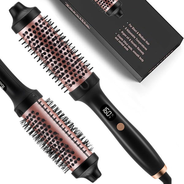 New household plug-in negative ion curling iron does not hurt hair 38mm LCD electric comb hair comb straight hair comb