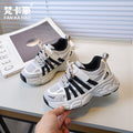 Vancahao girls' chunky sole lightweight fashion sneakers -  spring/autumn new korean style kids' trendy dad shoes
