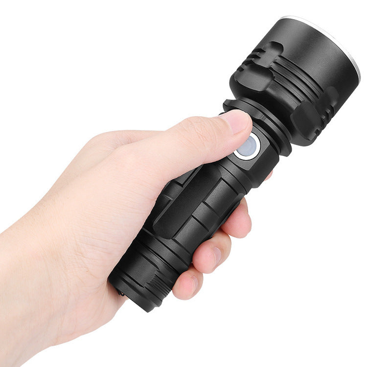 Factory direct sales  hot-selling P50 P70 strong light flashlight USB charging