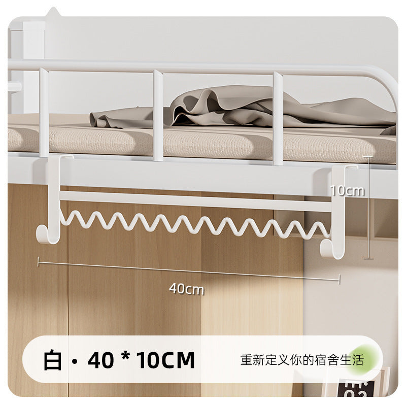 Wave drying rack dormitory hanging clothes artifact bedside hanging hook bedside drying rack dormitory storage finishing upper bunk