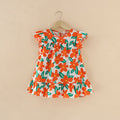 Spring sweet girls' and boys' cartoon print cotton a-line dress - wholesale & dropshipping available