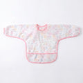Kidslong sleeveswaterproof smock eating bib infant anti-dirty clothing food supplement apron children's painting waterproof rice pocket