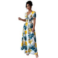 European and american cross-border e-commerce new arrival:  deep v-neck tie-dye slim-fit shirt dress - hot seller