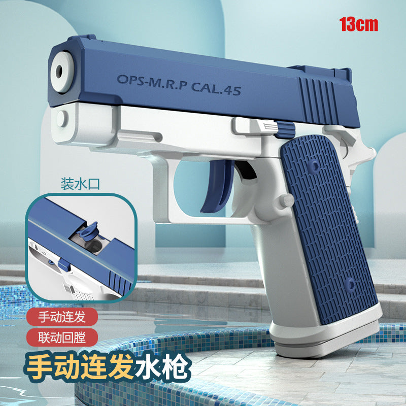 fully automatic glock water gun black technology toy electric burst water gun toy gun internet celebrity water fight