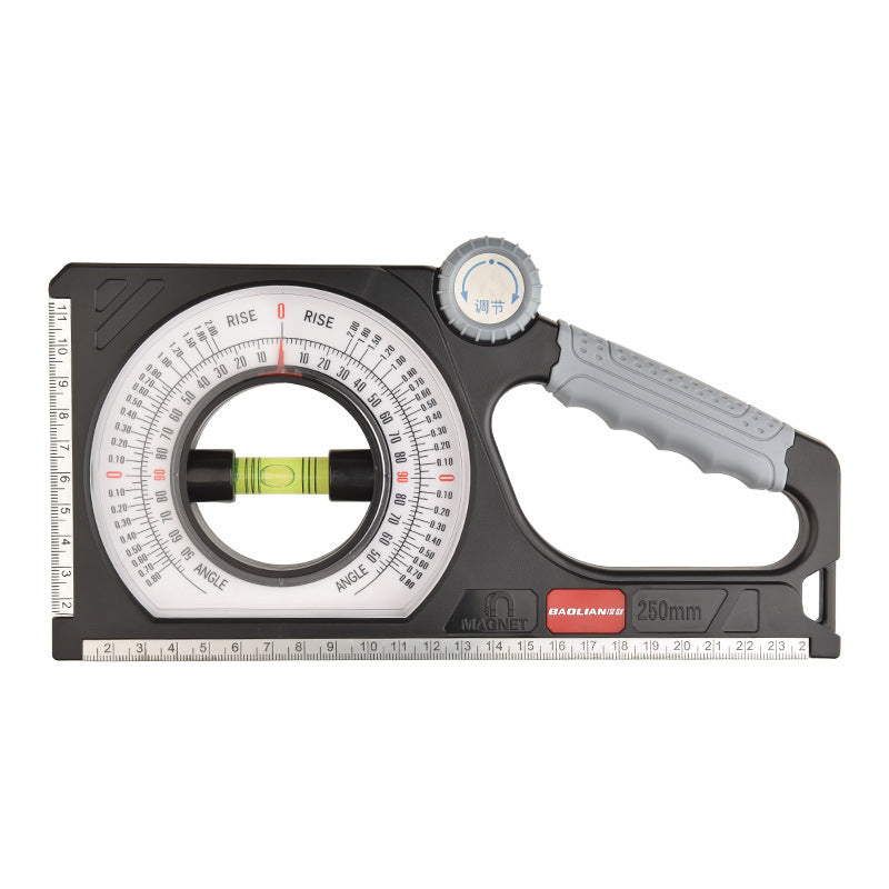 Magnetic multifunctional slope meter, angle gauge, level angle ruler, slope meter, slope ruler, angle measurement